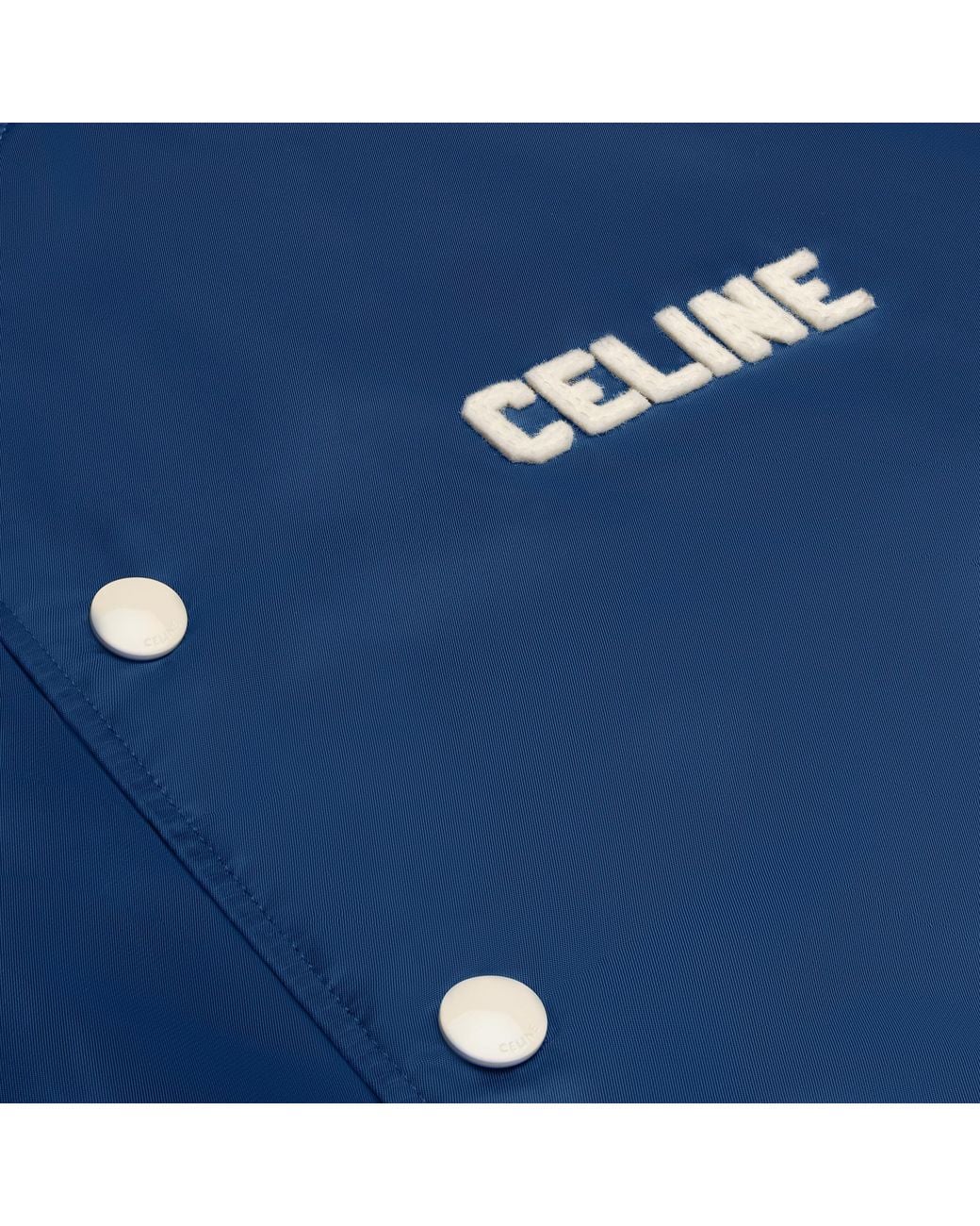 Céline Blue Loose Teddy Jacket for men