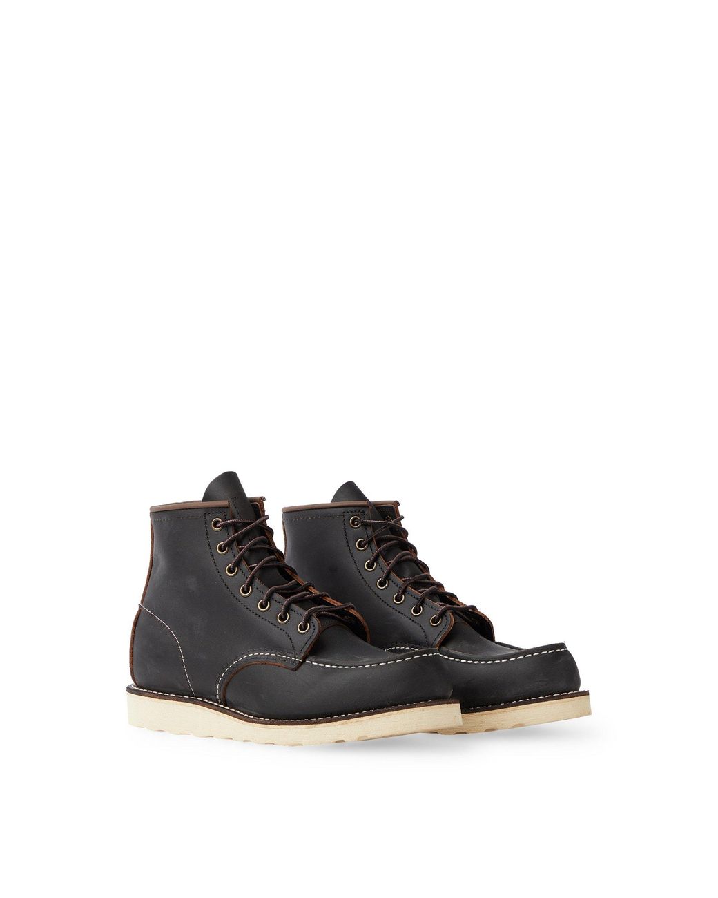 Red Wing Black Classic Moc Ankle Boots for men