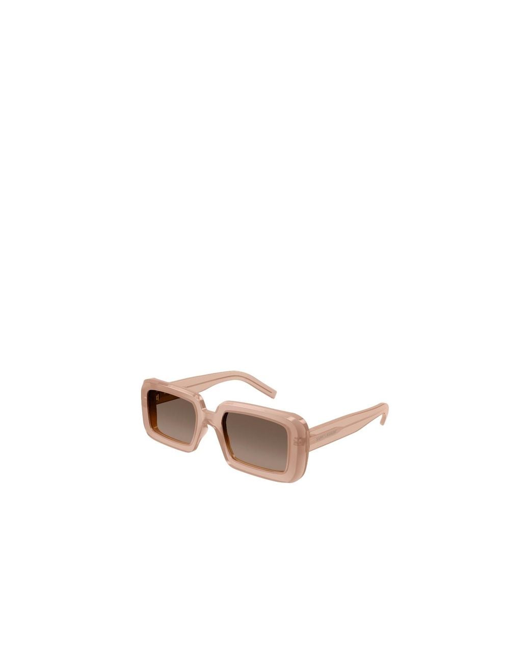 Saint Laurent White Eyewear Rectangular Frame Sunglasses for men
