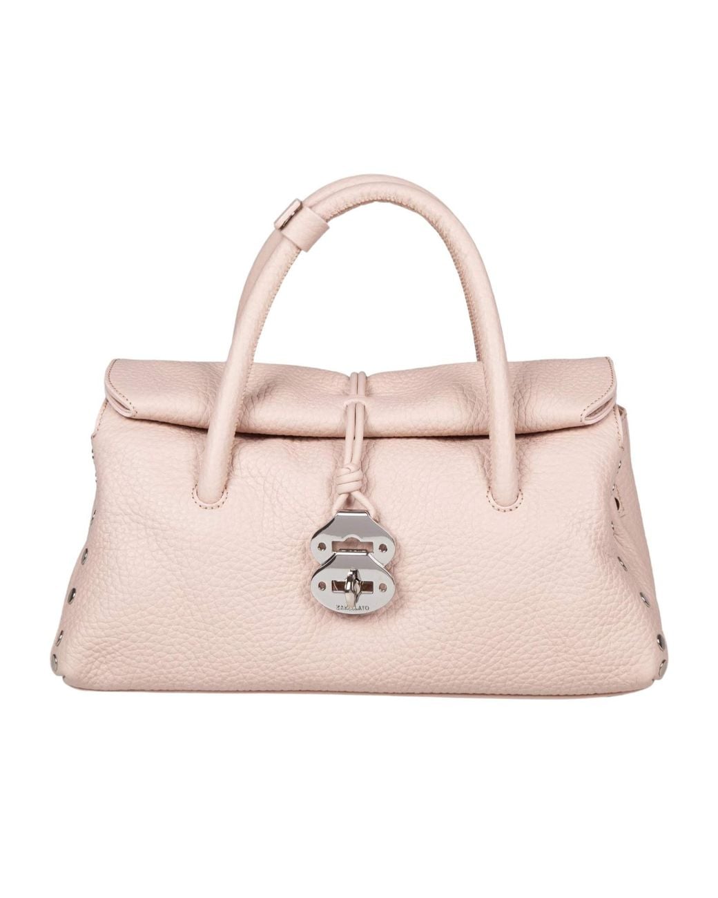 Zanellato Pink Dotta Centauro Small Top Handle Bag