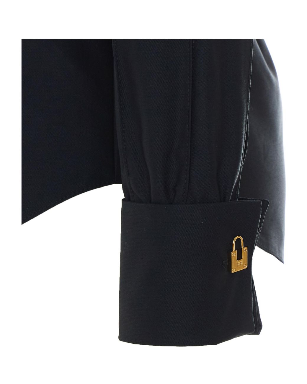 Elisabetta Franchi Blue Bow-Tie Long Sleeved Shirt