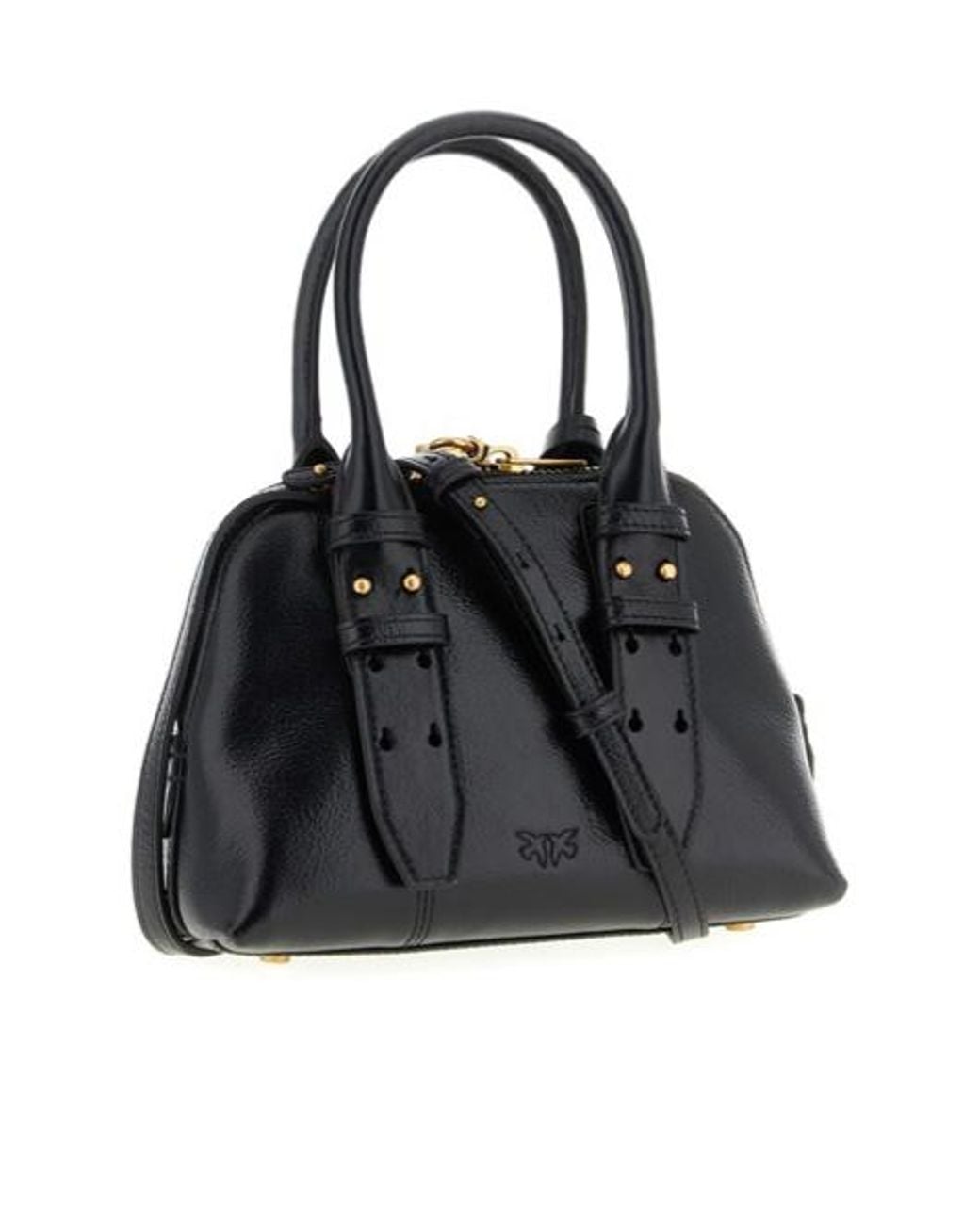 Pinko Black Bowling Mini Handbag