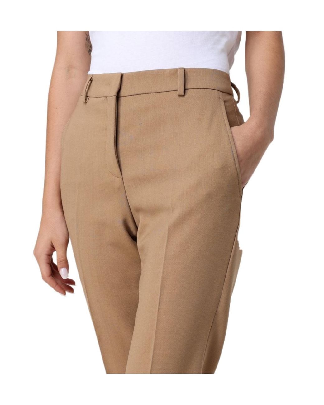 Incotex Natural Casual Trousers With Belt Loops