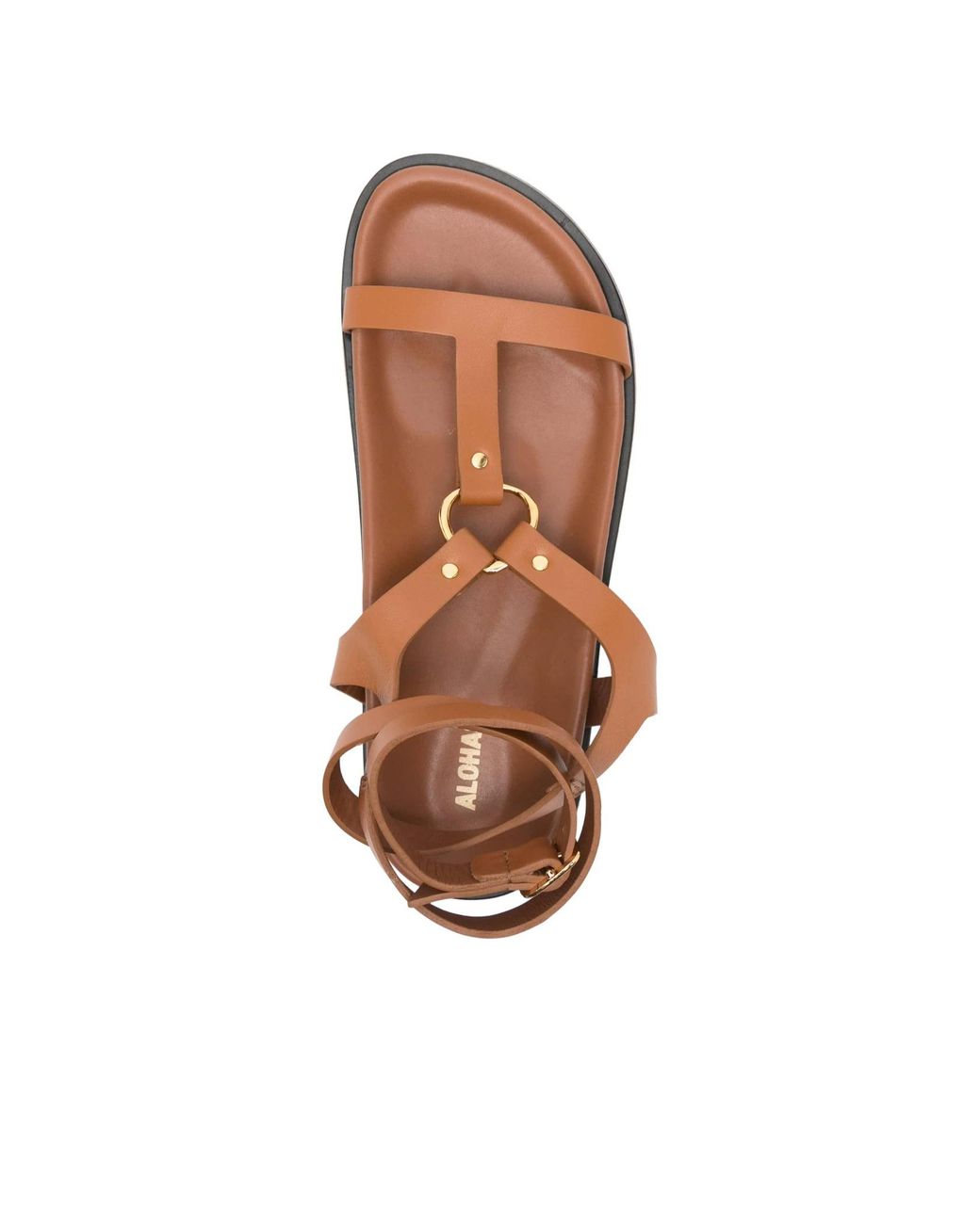 Alohas Brown Leather Sandals