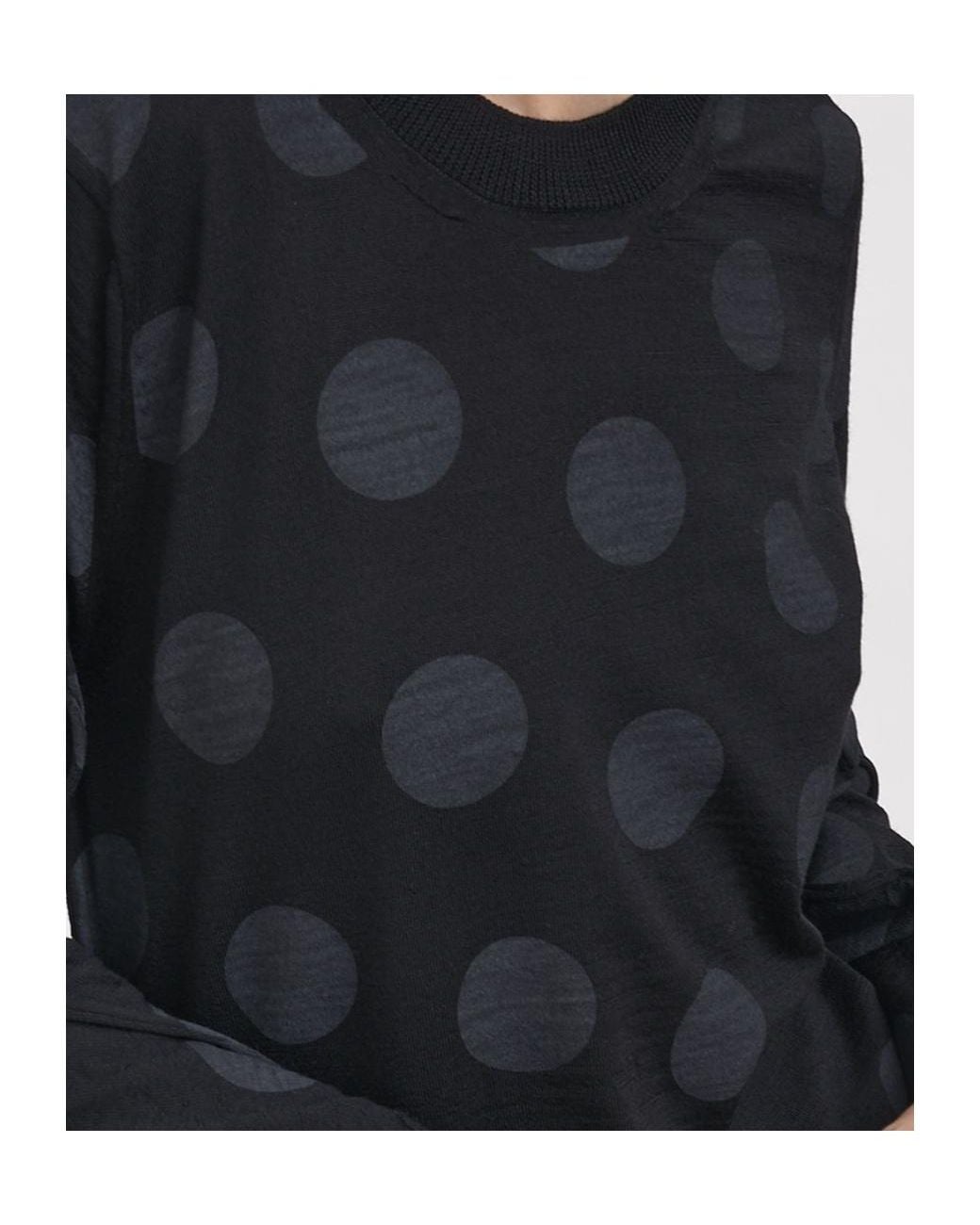 Junya Watanabe Black Long-Sleeved Sweater