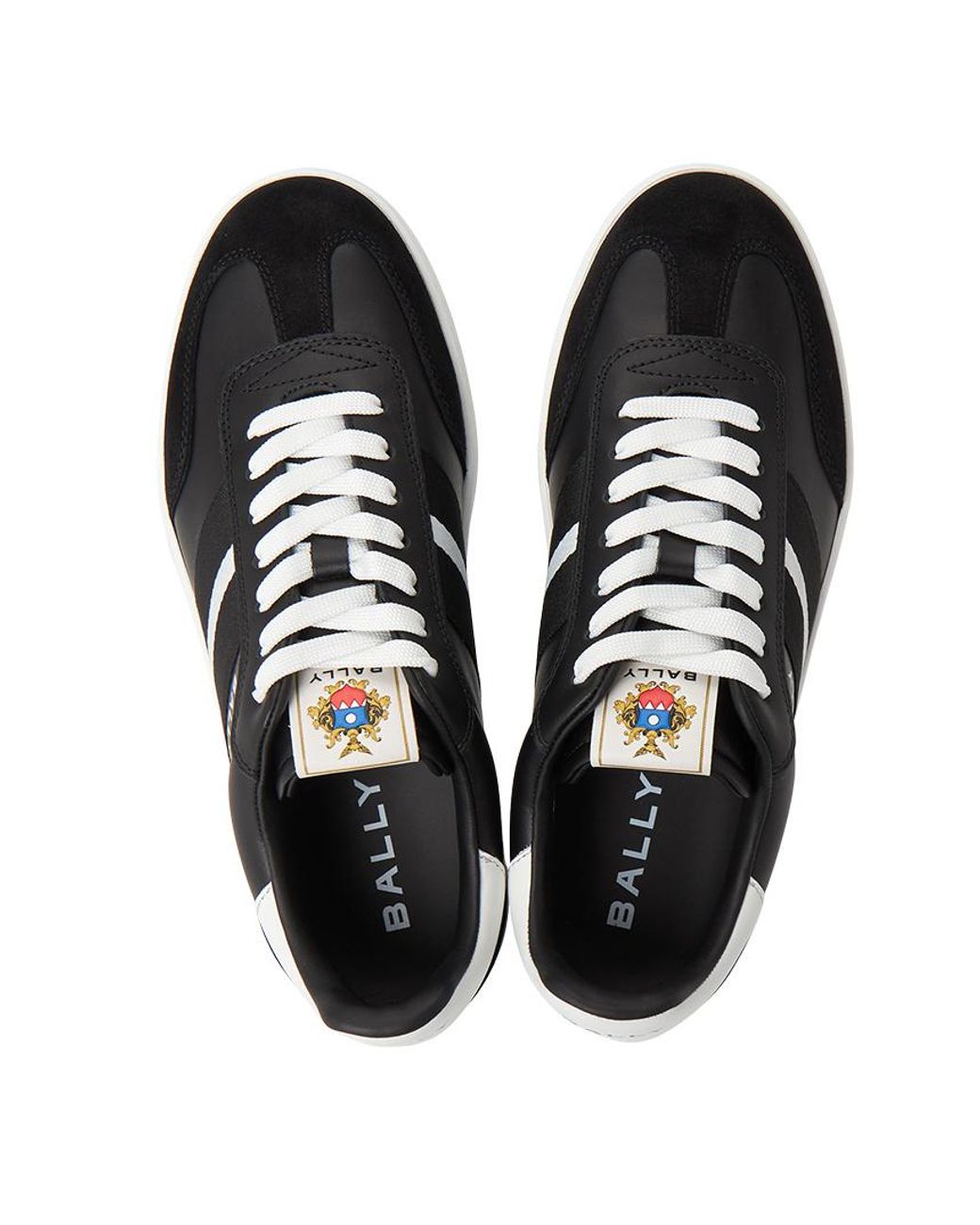 Bally Black Lace-Up Sneakers for men