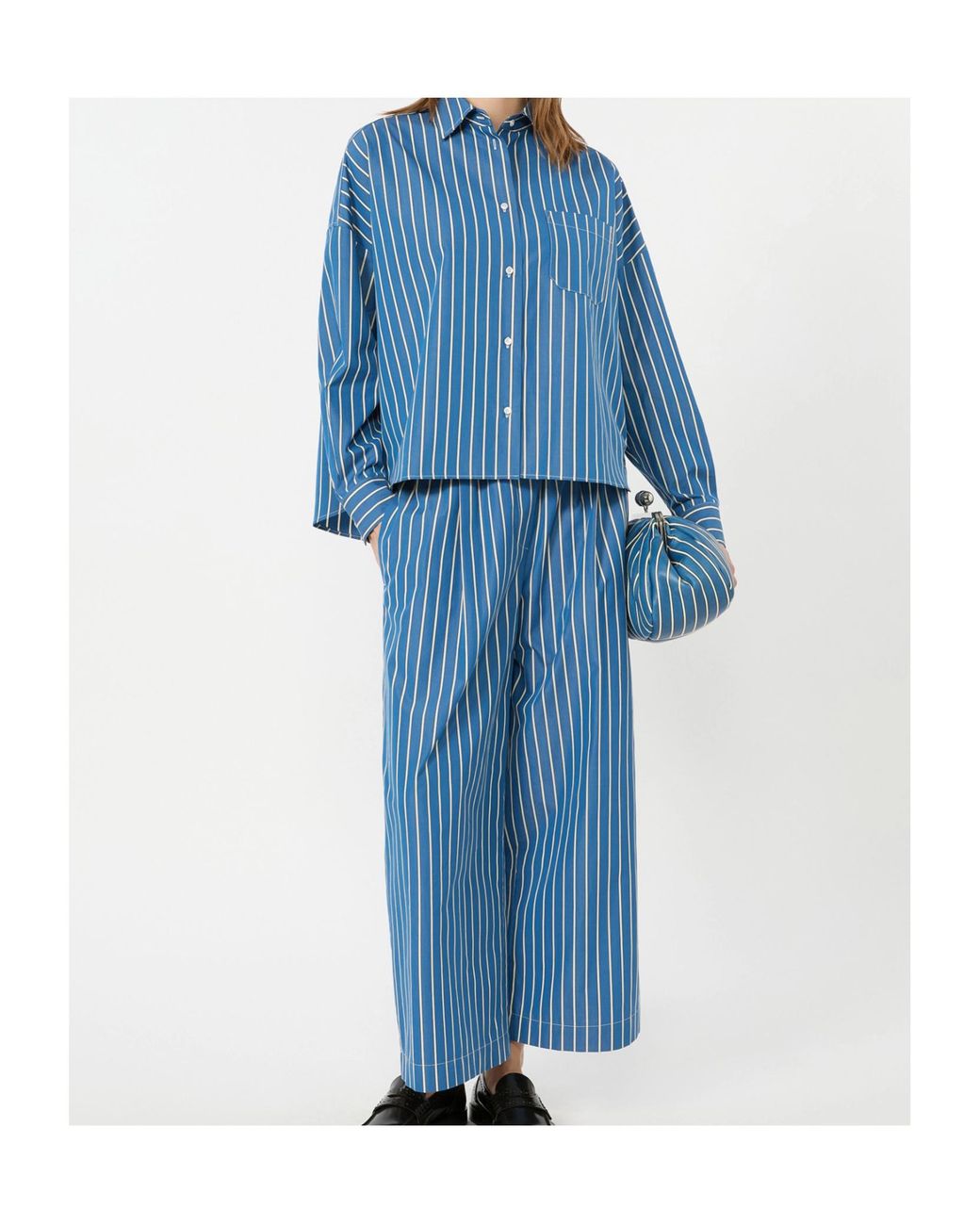 Weekend by Maxmara Blue Patterned Casual Pants