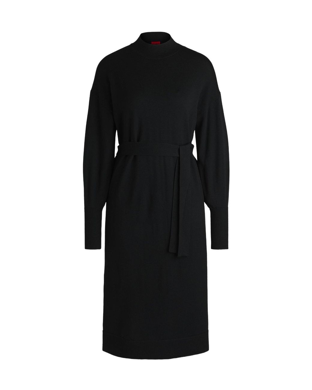 Boss Black High-Neck Knit Dress
