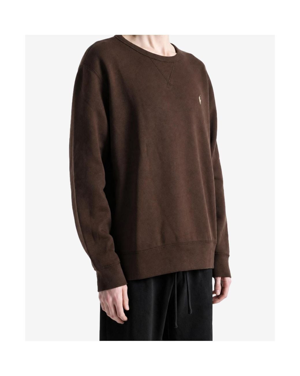 Polo Ralph Lauren Brown Long-Sleeve Crew-Neck Sweatshirt for men