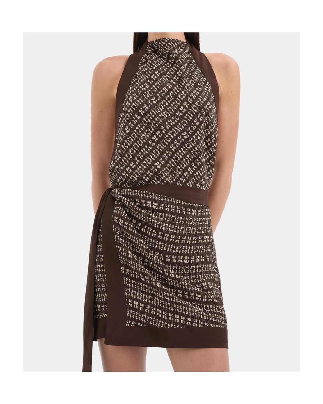 Sir Brown Astrid Open Back Mini Dress