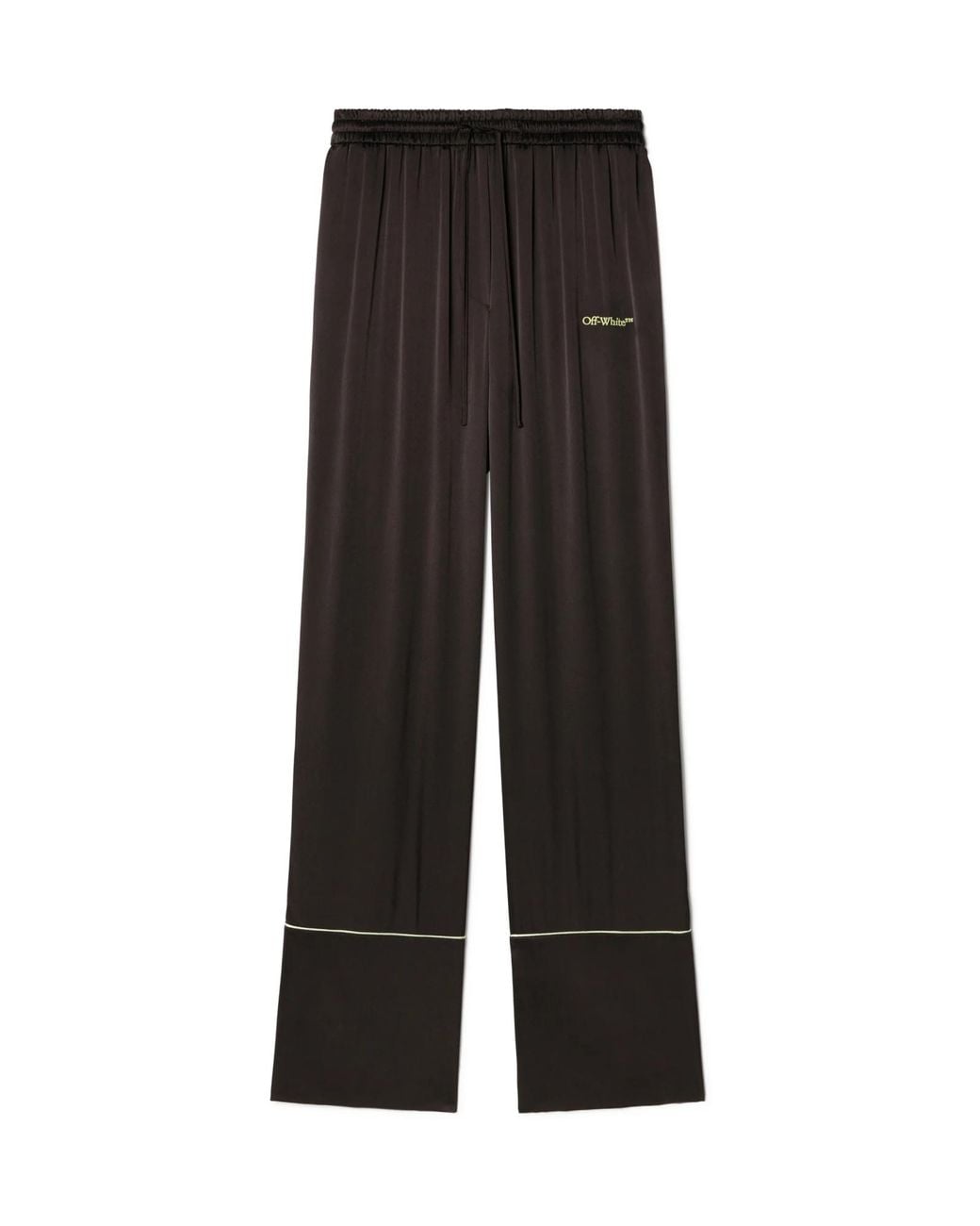 Off-White c/o Virgil Abloh Black Logo Embroidered Drawstring Pants