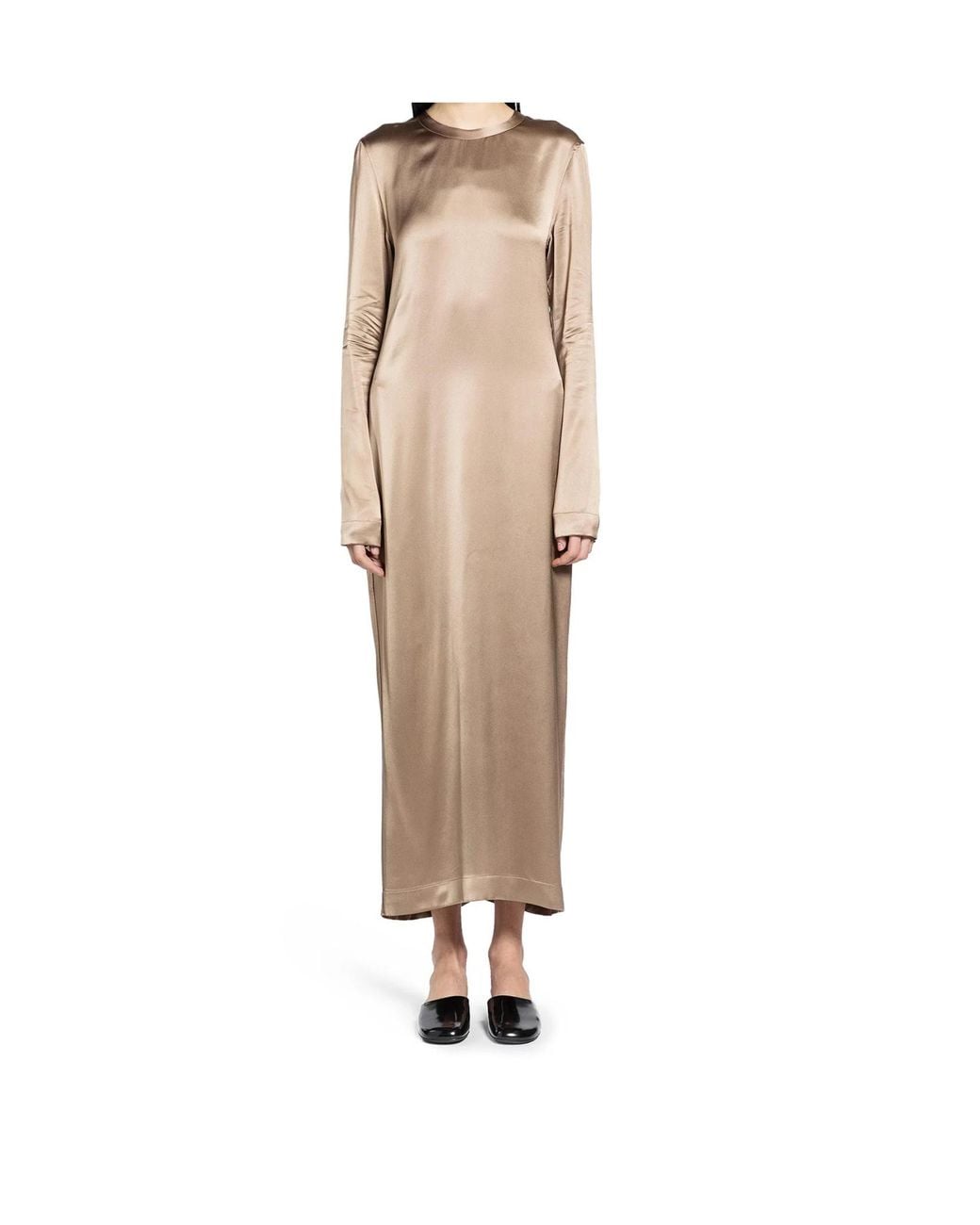Totême Natural Long Satin Dress