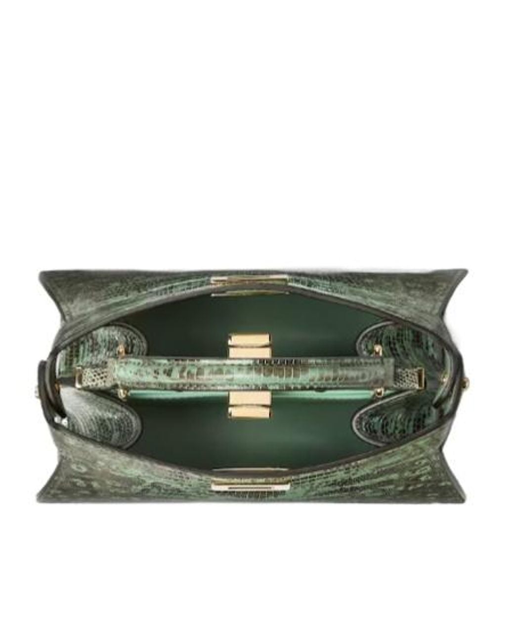 Fendi Green Lizard Leather Bag