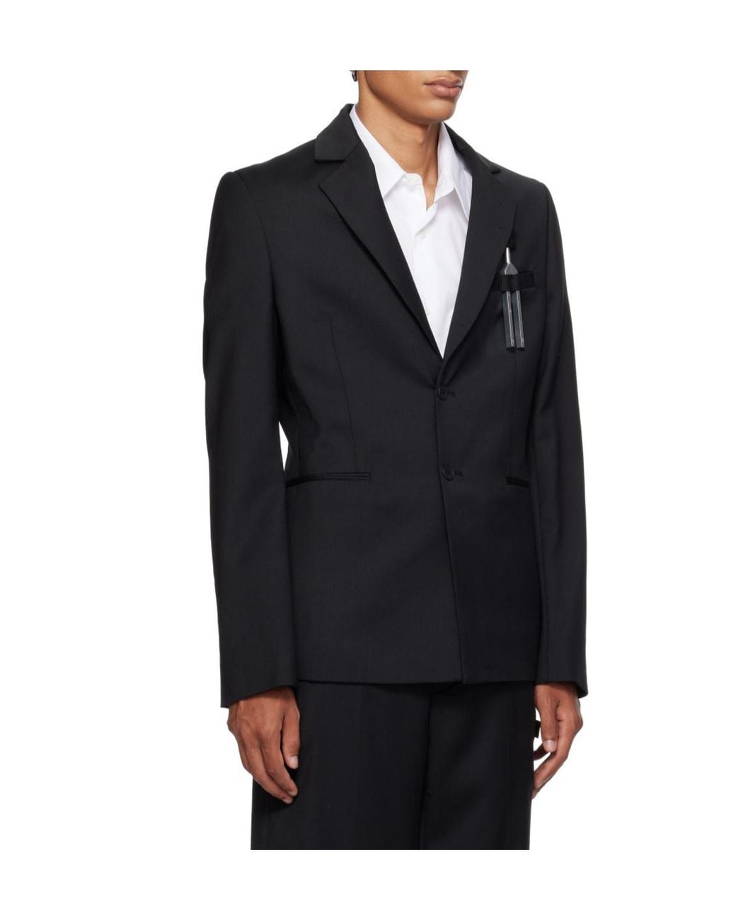 HELIOT EMIL Black Diapason Blazer for men
