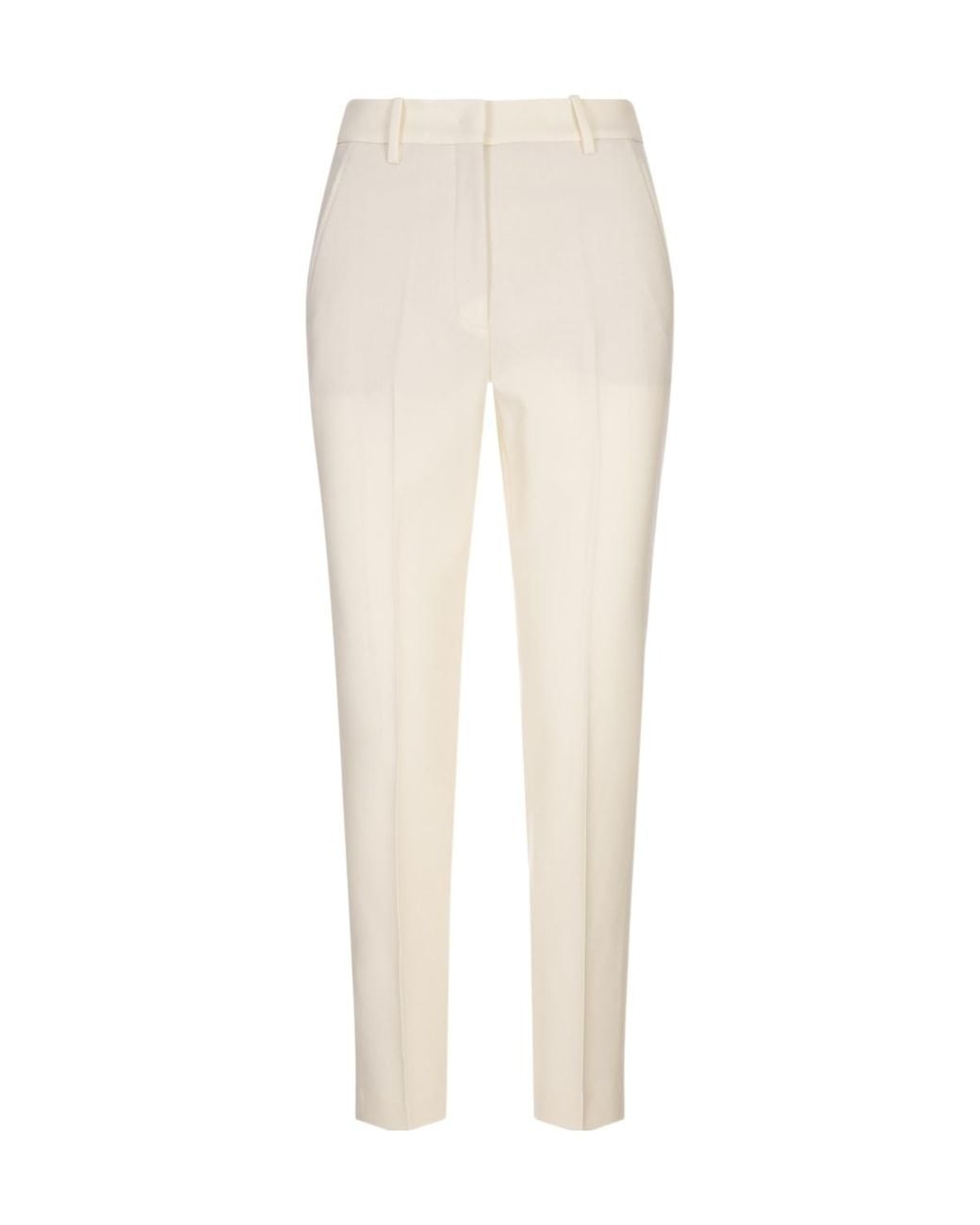 Incotex White Belt Loops Casual Pants