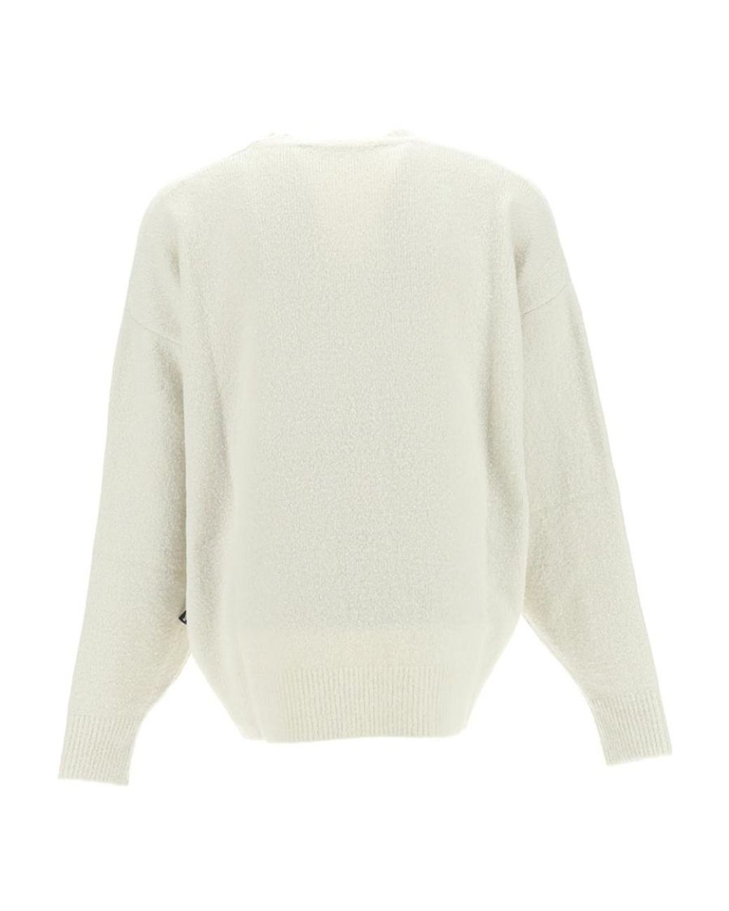 Palm Angels White I Love Pa Crewneck Knit Jumper for men