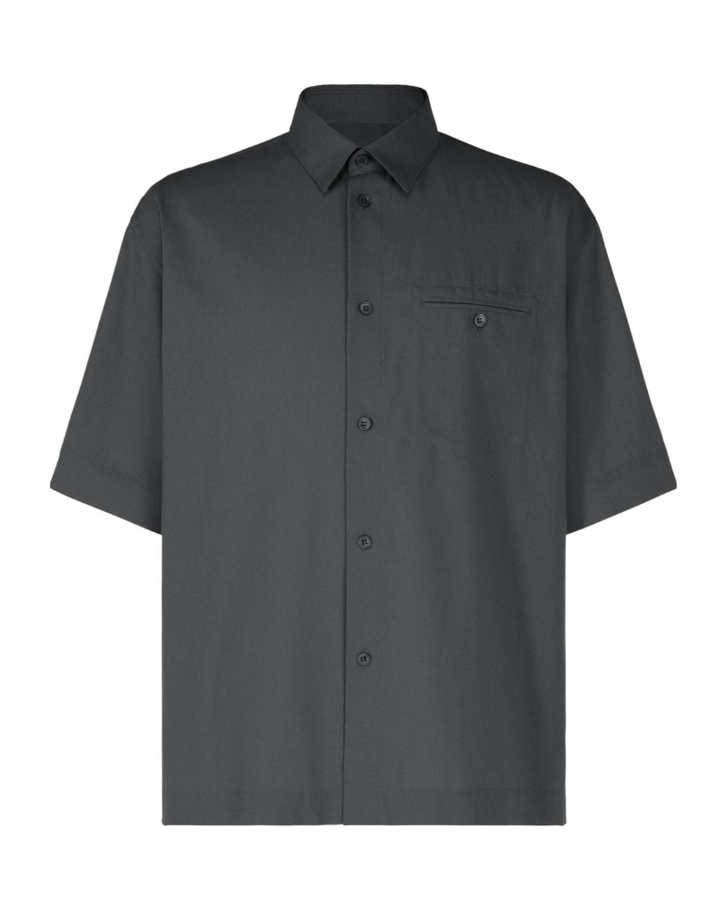 Homme Plissé Issey Miyake Gray Short-Sleeved Shirt for men