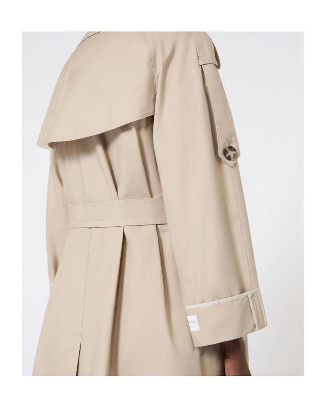 Max Mara Natural The Cube Mtcutrench Belted Trench Coat