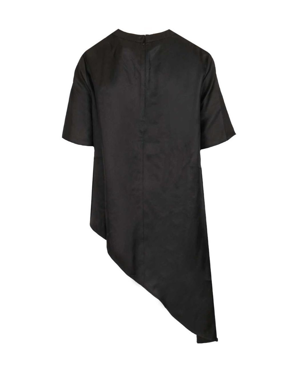 Loulou de Saison Black Madea Draped Asymmetric Top