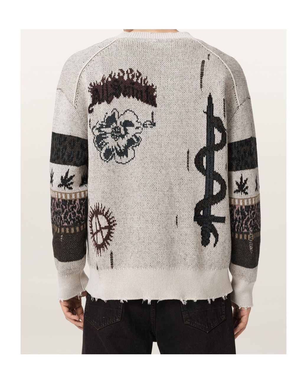 AllSaints Natural Bram Cardigan for men