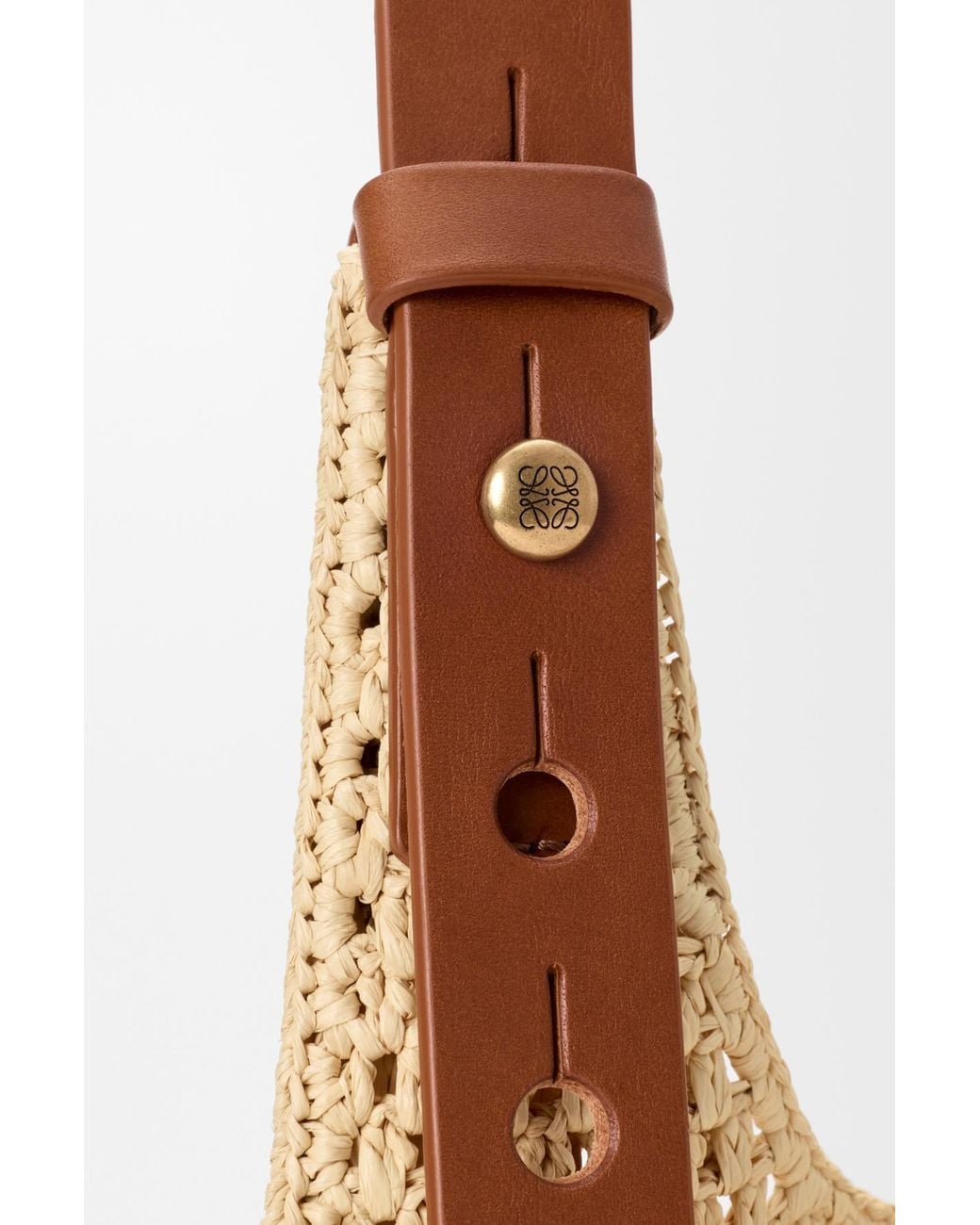 Loewe Natural Paulas Ibiza Punch Hole Shoulder Bag