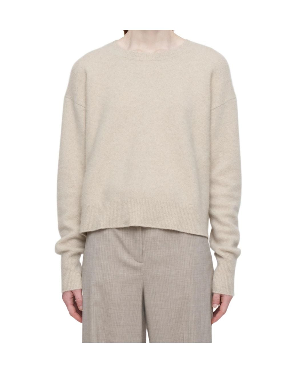 Joseph White Crew Neck Knitwear