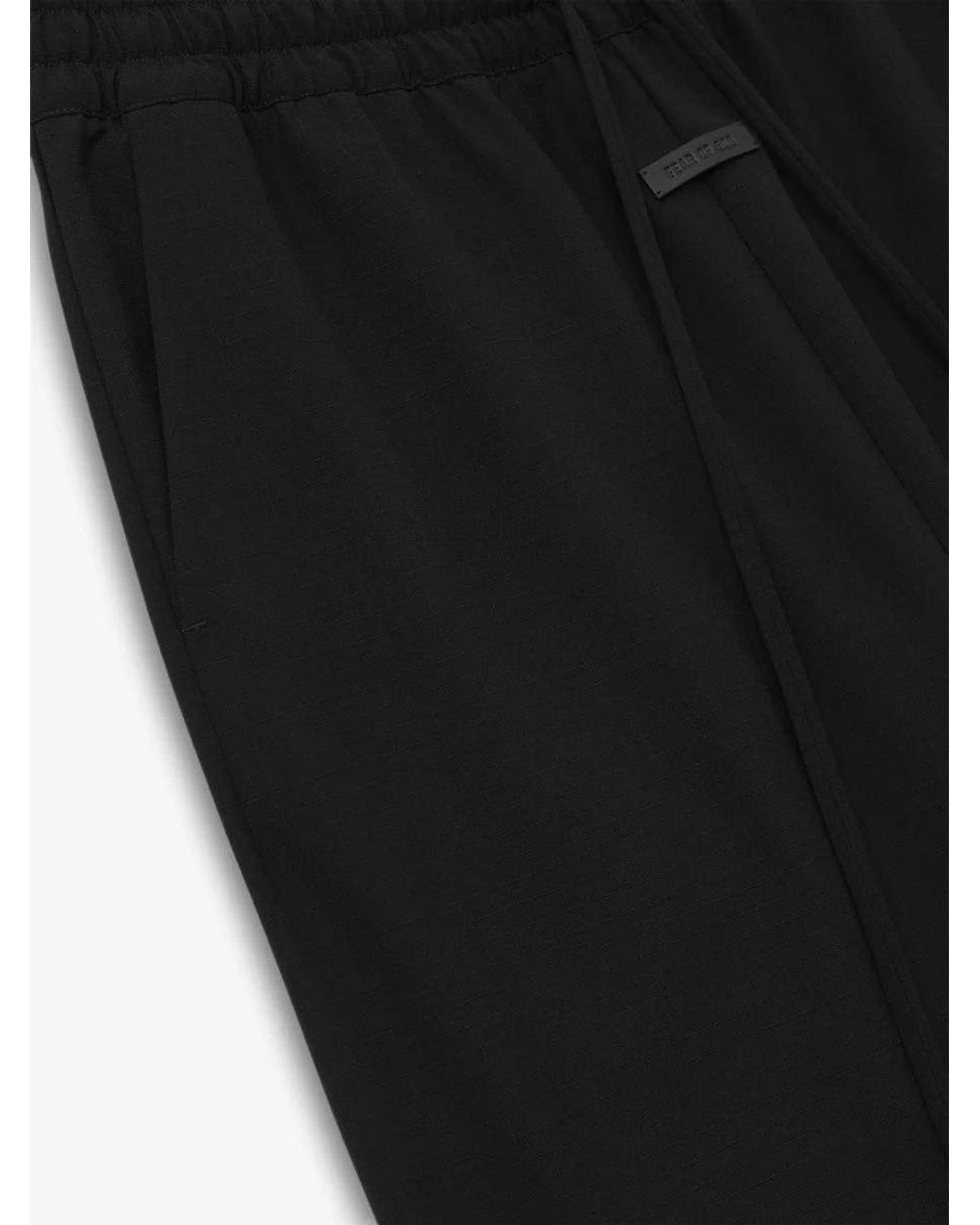 Fear Of God Black Wide-Leg Drawstring Pants for men