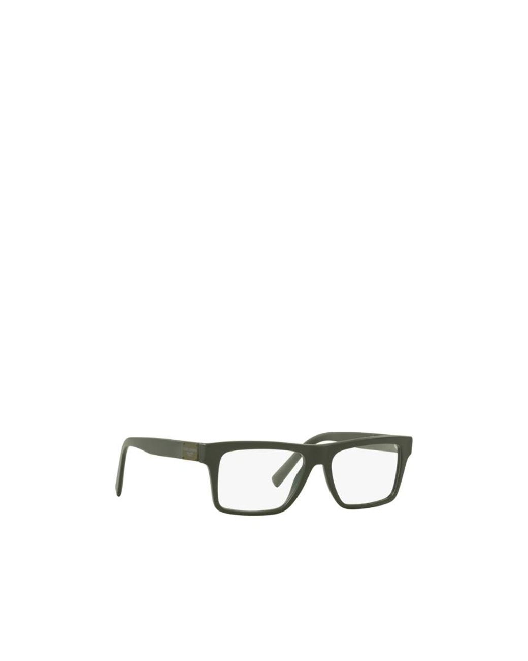 Dolce & Gabbana White Eyewear Rectangular Frame Glasses for men