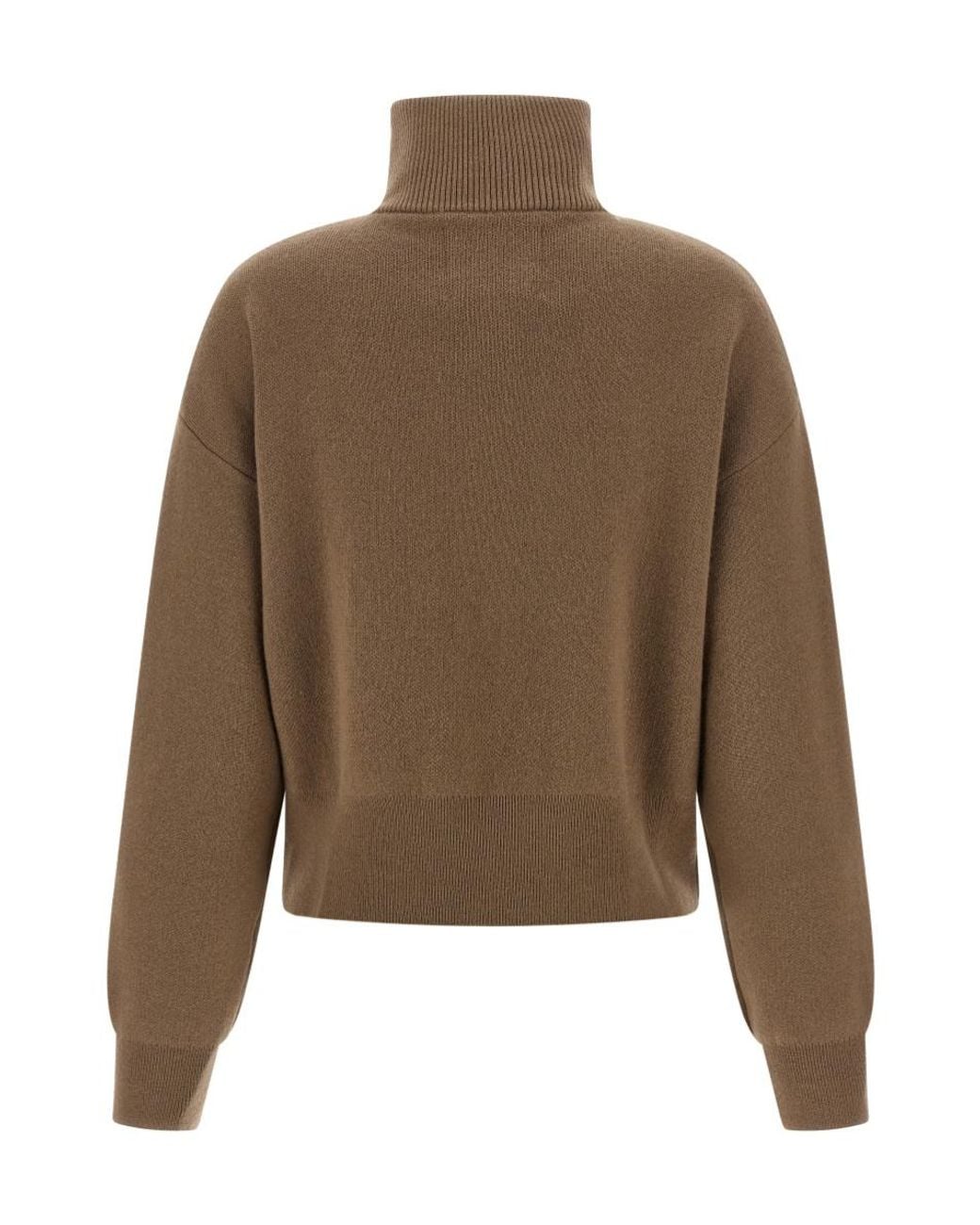 Extreme Cashmere Brown Xtra Cute Cropped Zip Cardigan