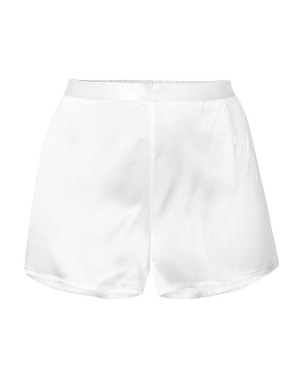 La Perla Blue Silk-Satin Night Shorts