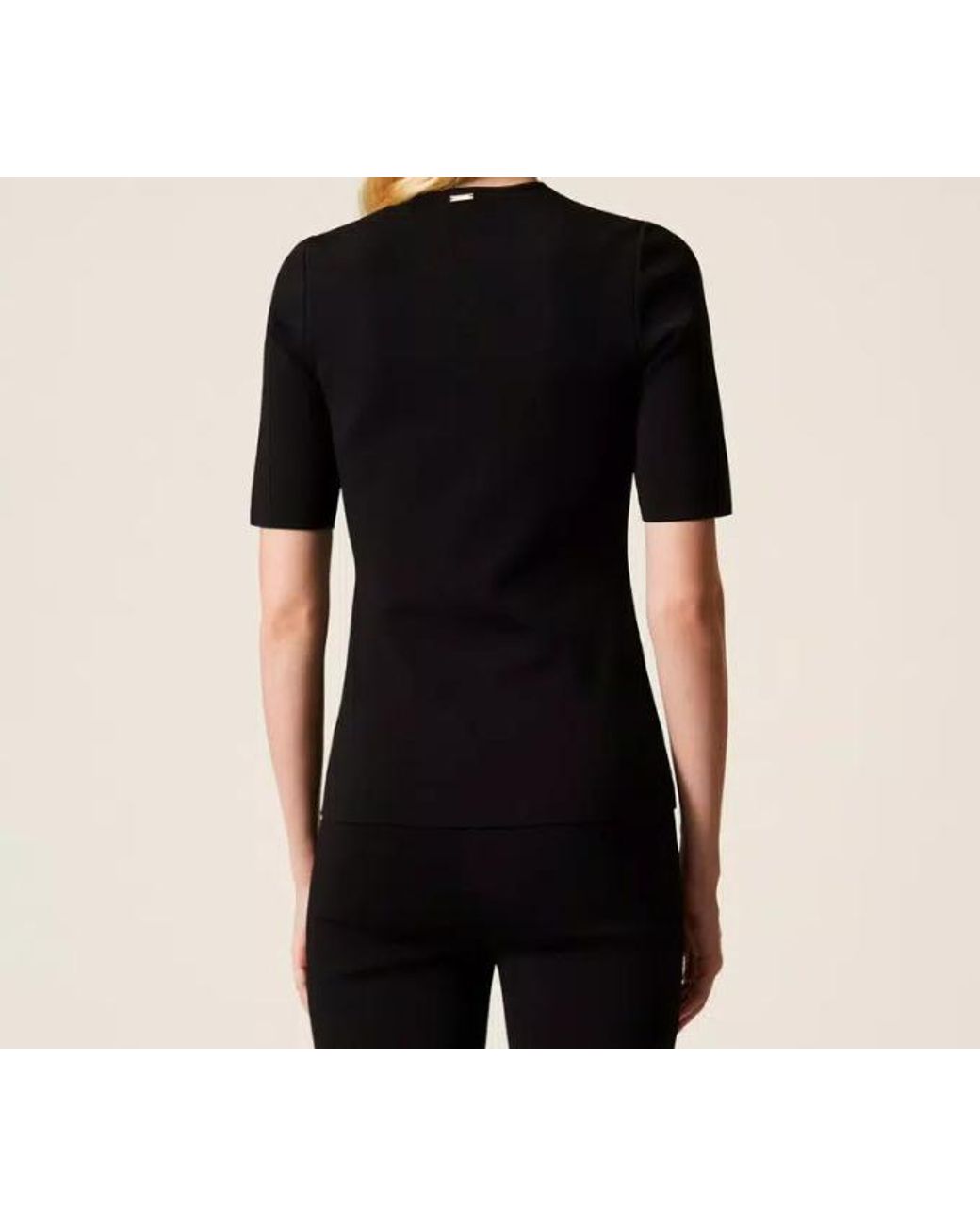 Twinset Black Button-Up Cardigan