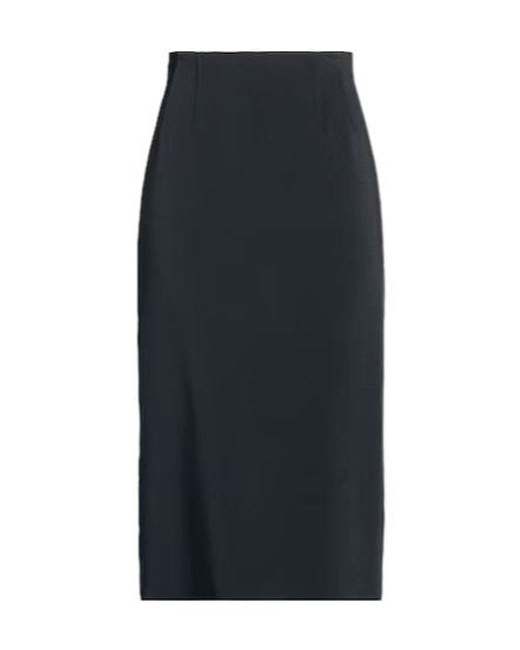 Max Mara Black Minimalist Short-Sleeve Knit Top