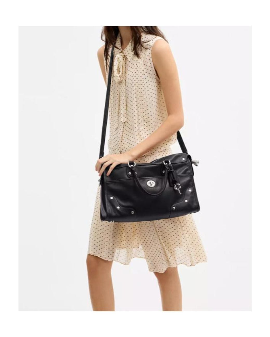 COACH Black Rhyder Satchel Bag 38