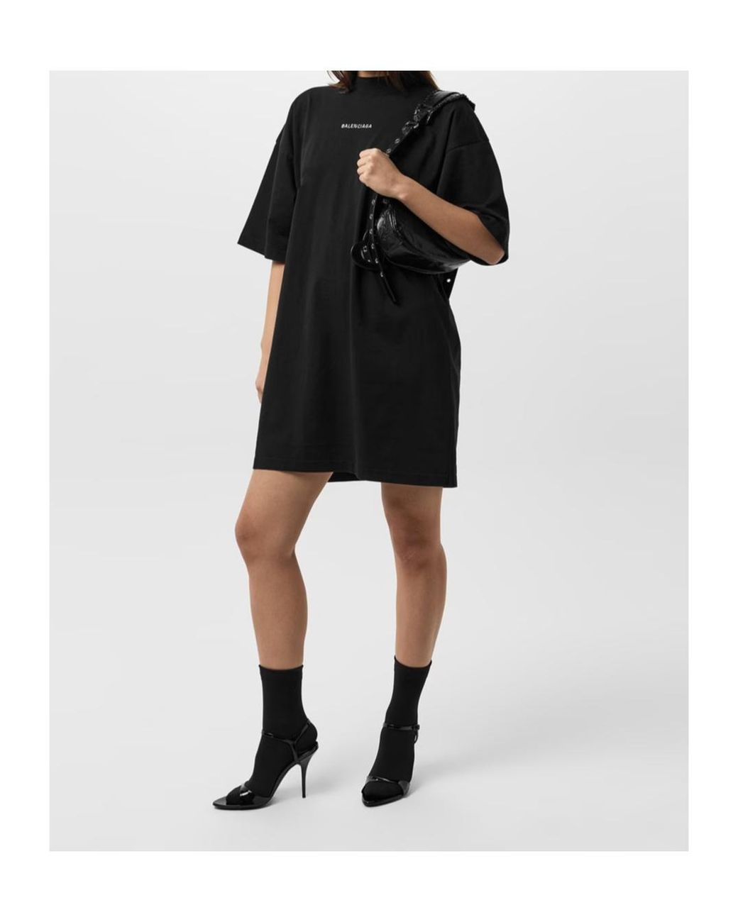 Balenciaga Black Avenue Sock Sandals