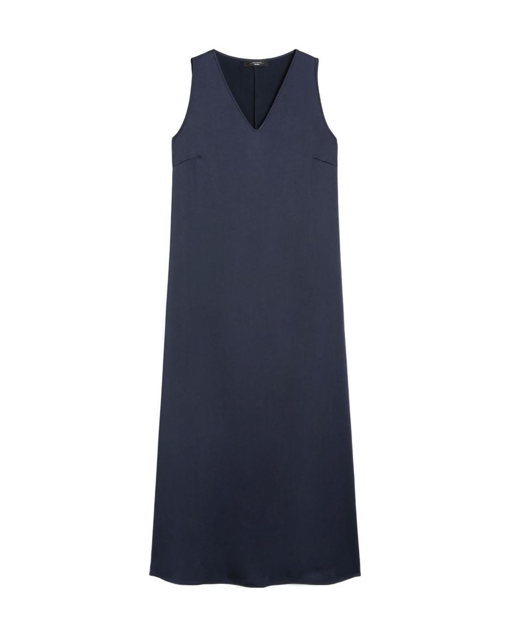 Weekend by Maxmara Blue V-Neck Sleeveless Dress