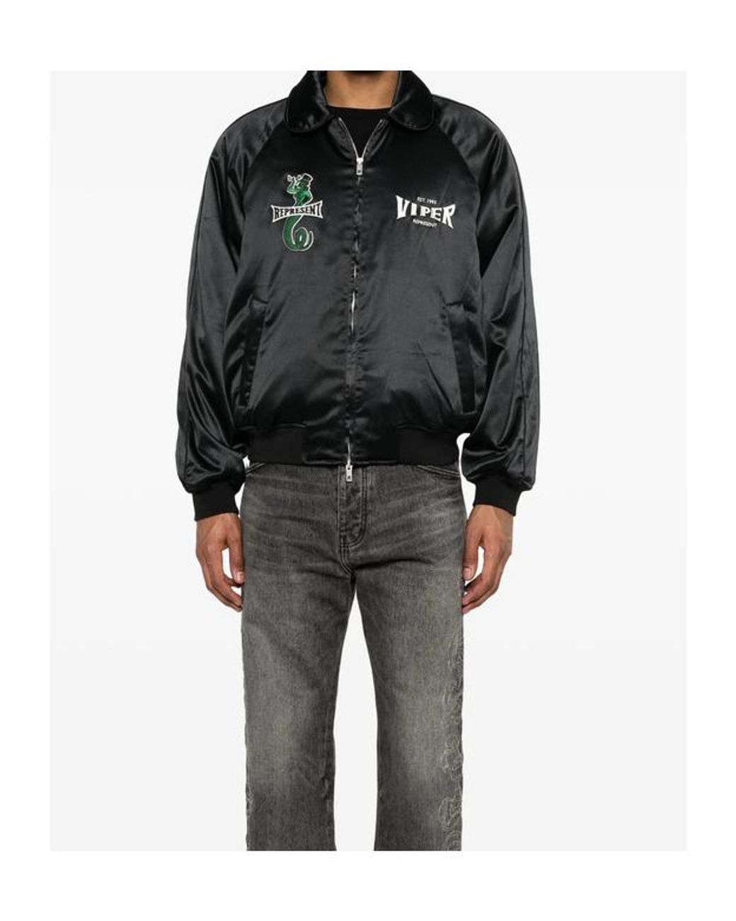 Represent Black Bomber Jackets for men