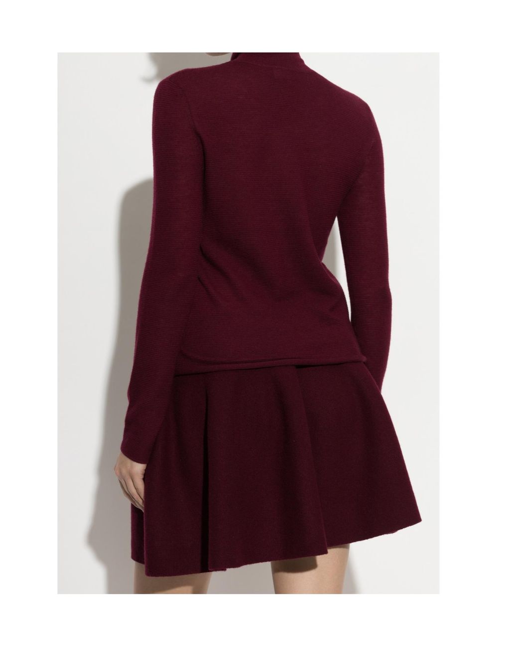 Lisa Yang Purple Lory Turtleneck Knitted Top