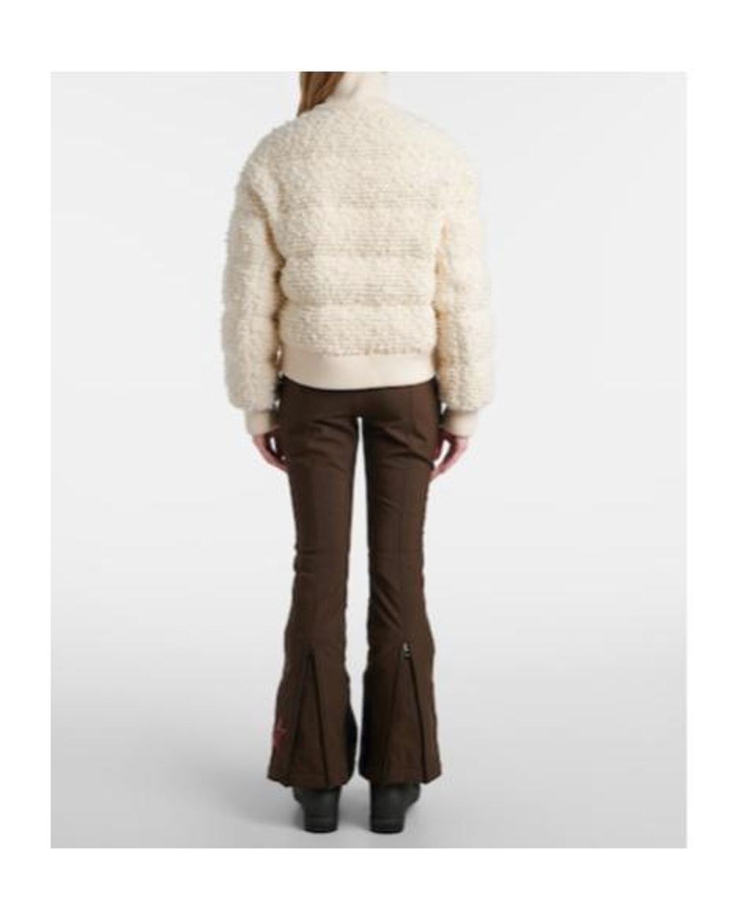Perfect Moment Natural Après Wool Down Bomber Jacket
