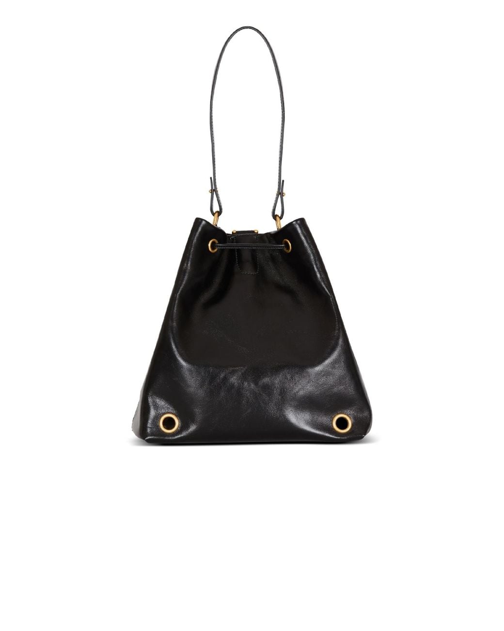 Balmain Black Pulse Calfskin Leather Backpack
