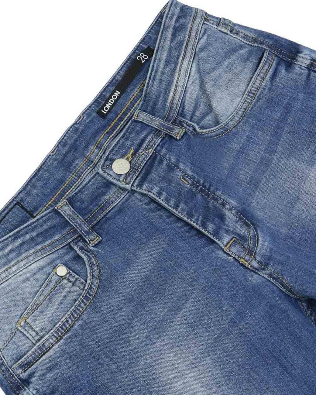 Iceberg Blue Straight-Leg Jeans for men