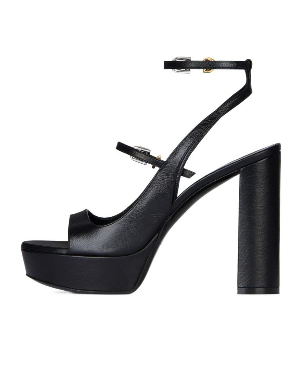 Givenchy Black Double Strapped Heeled Sandals