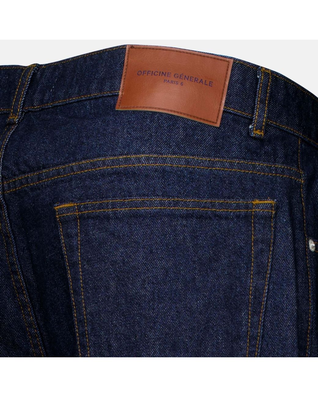 Officine Generale Blue Officine Générale Straight-Leg Jeans for men