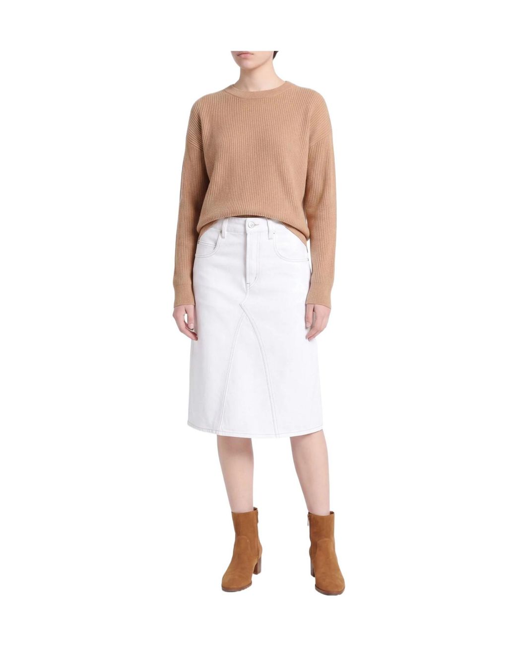 Isabel Marant White Denim Skirts