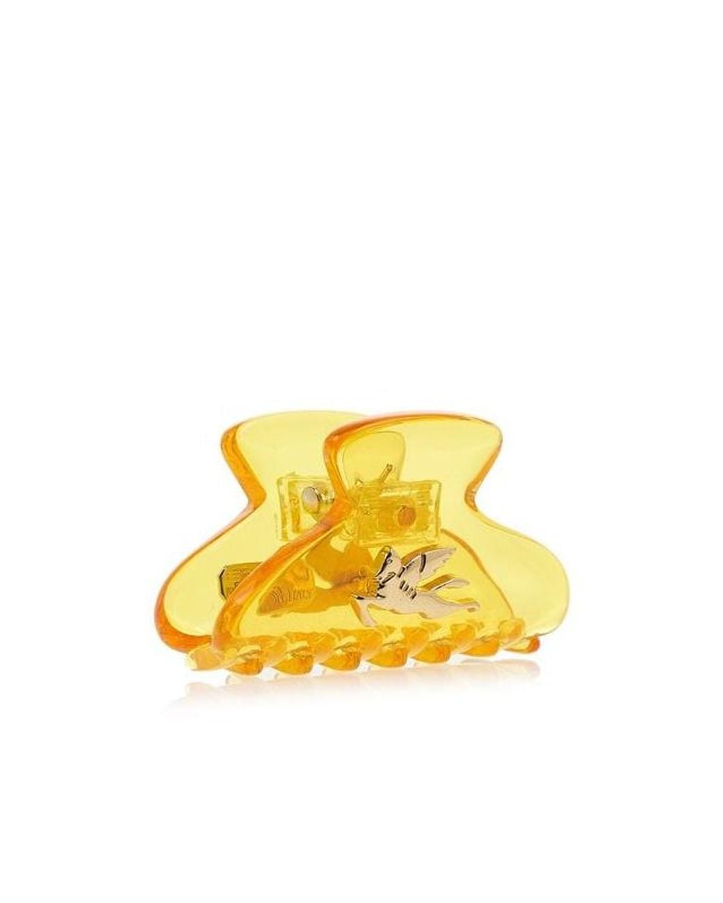 Etro Yellow Logo Hair Clip