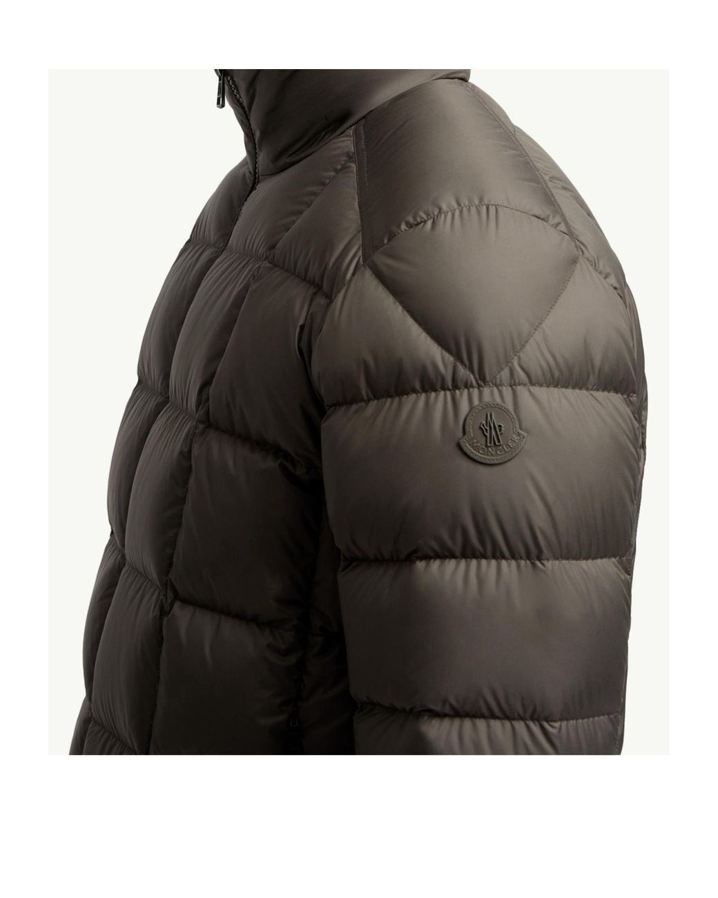 Moncler Green Eglise Square-Quilted Hooded Short Down Jacket for men