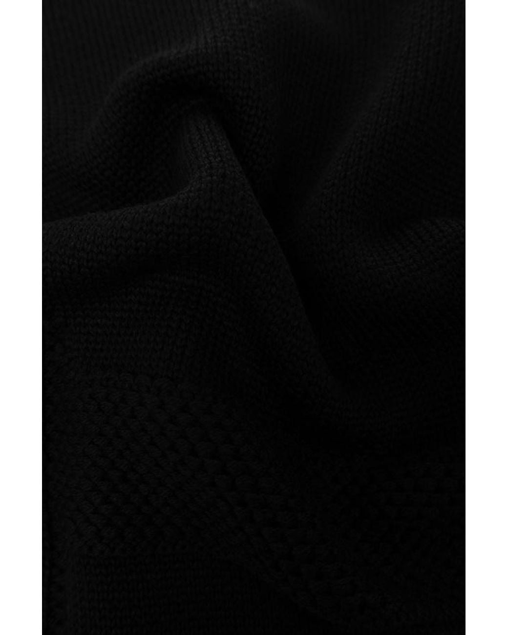 Lanvin Black Logo Scarf