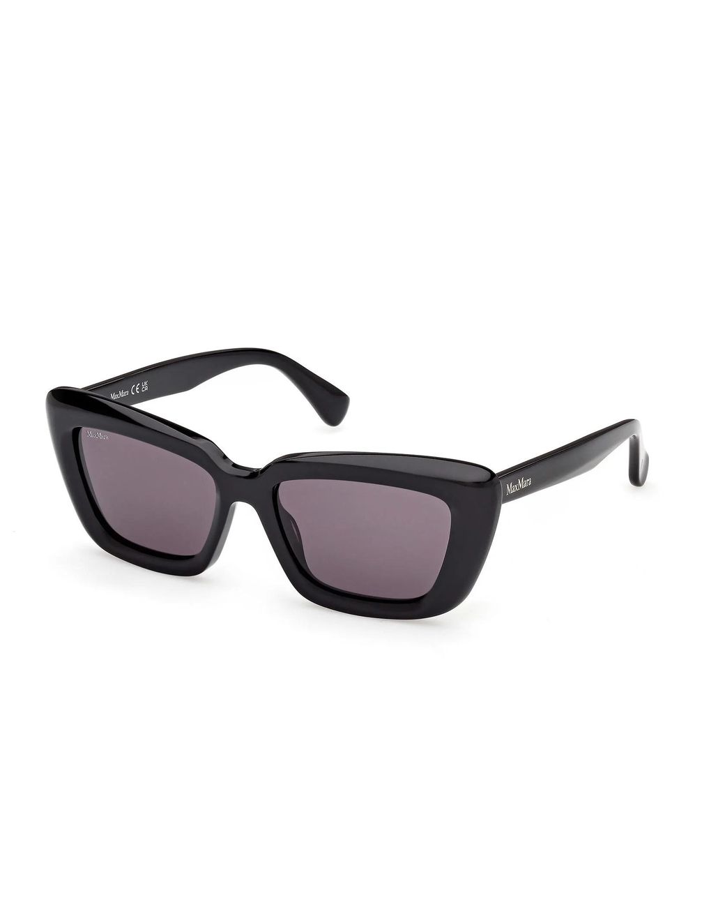 Max Mara White Elizabeth Square Frame Sunglasses
