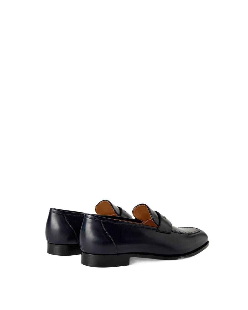 Loro Piana Black Sergio Flat Loafers for men