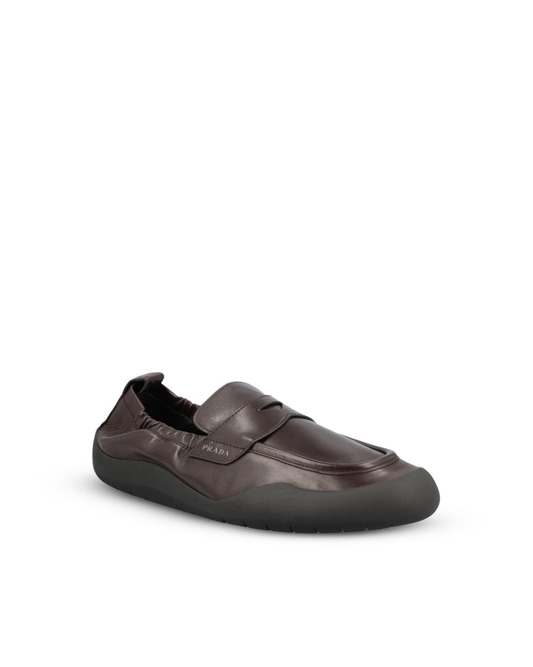 Prada Brown Speedrock Leggero Loafers for men