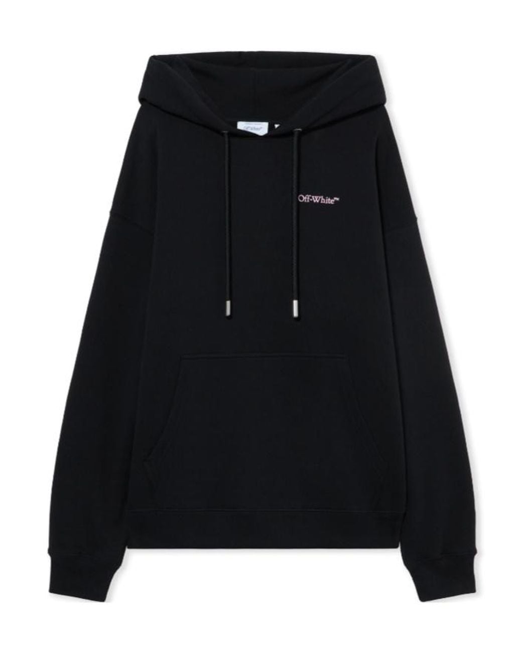 Off-White c/o Virgil Abloh Black Spray Arrow Logo Hoodie for men